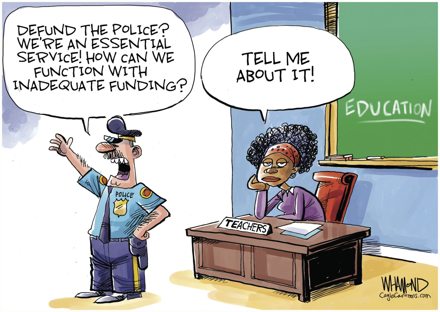 Defunding is nothing new